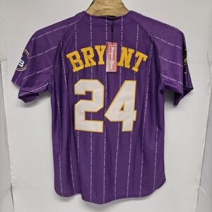 Headgear Classics Mamba Baseball Jersey Kobe Bryant Purple Men's XL Lakes NWT